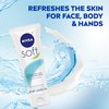 NIVEA Soft Cream, Refreshingly Soft Moisturizing Cream, Body Cream, Face Cream, and Hand Cream, 3 Pack of 2.6 Oz Tubes