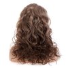 Wiwige Long Curly Wavy Brown Wig for Women Natural Looking Synthetic Halloween Cosplay Costume Wig