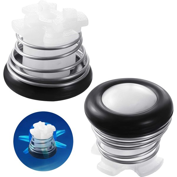 2 Pieces Replacement Part Reservoir Tank Valve Gasket Compatible with Waterpik Water Flossers WP660/662/674/676EC, WP100, WP112, Washer Reservoir Plug, Prevent Leaking