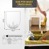 4-6 Gallon Small Gold Trash Bags Strong Golden Garbage Bags, Strong Material Disposable, Durable Plastic Trash Bags for Office Home Kitchen Waste Basket Liner, 5 rolls 100 count(Golden)