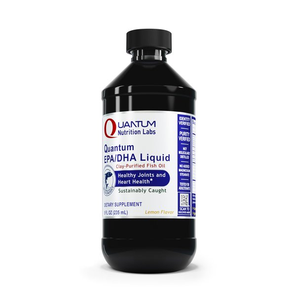 QNL Quantum EPA/DHA Liquid - Deep Sea Omega Fish Oil Supplement - Brain, Joint & Heart Health Supplement - Contains Omega-3 Fatty Acids - No Molecular Distillation - 8 fl oz