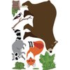 Woodland Animal Wall Decals, Eco-Friendly Peel and Stick Removable and Repositionable Fabric Wall Stickers