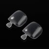 YIMART 500Pcs Fake Toenail Tips Set Nail Art Toe Decoration Full Cover False Toe Nail Tips for DIY Salon Foot Manicure Sticker Tools (Clear)