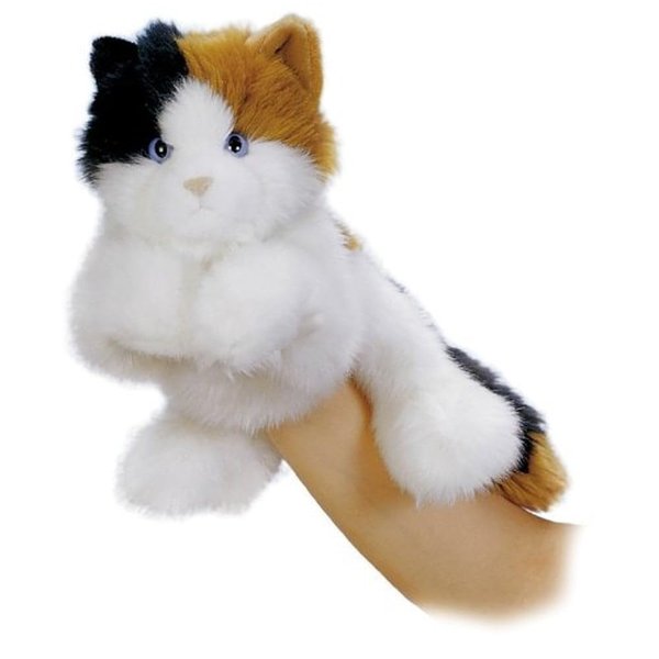 Aurora® Interactive Hand Puppet Esmeralda™ Stuffed Animal - Storytelling Adventures - Playful Learning - White 11 Inches