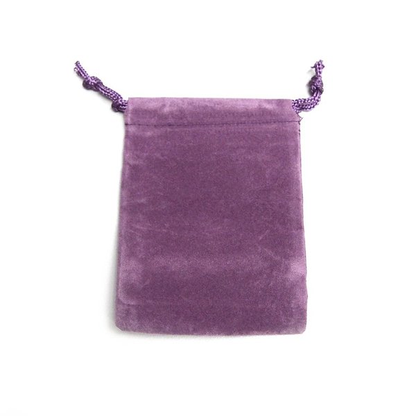 Velvet Favor Bags Pouches w/Drawstrings 3" x 4" (25-pack) (Purple)