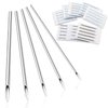 Ear Nose Piercing Needles - Beoncall 50pcs Piercing Needles Mixed 12G 14G 16G 18G and 20G Stainless Steel Hollow Needles