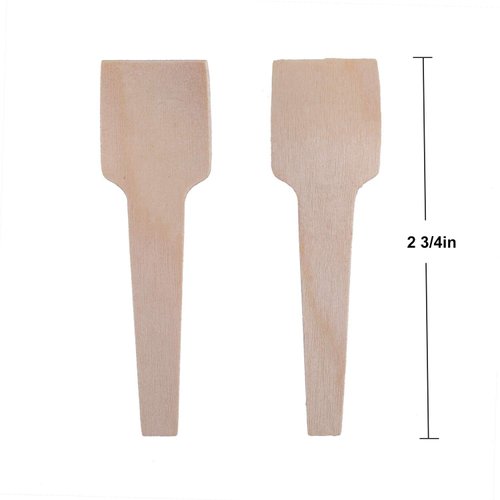 Bekith 400 Pack Mini Wooden Spoons, 2-3/4" Disposable Spoon for Crafts, Organic Sugar Scrubs, Tasting and Sampling