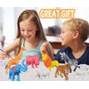 Yileqi Safari Animal Painting Kit for Kids Crafts and Arts Set, Jumbo Jungle Animal Toy Art and Crafts for Boys Girls Age 4 5 6 7 8 Years Old, DIY Paint for Kid Activities Birthday Gift