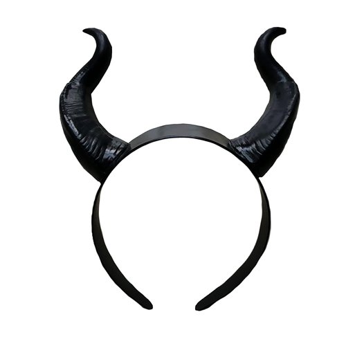 Kistreao Halloween Devil Horns Headband Black Demon Horns Hair Bands Halloween Hair Accessories for Women Halloween Party Supplies
