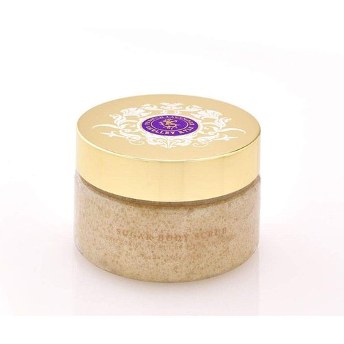 Shelley Kyle French Lavender Sugar Body Scrub with Shea Butter, Gentle Body Exfoliator for Softer, Radiant-Looking Skin, 300ml