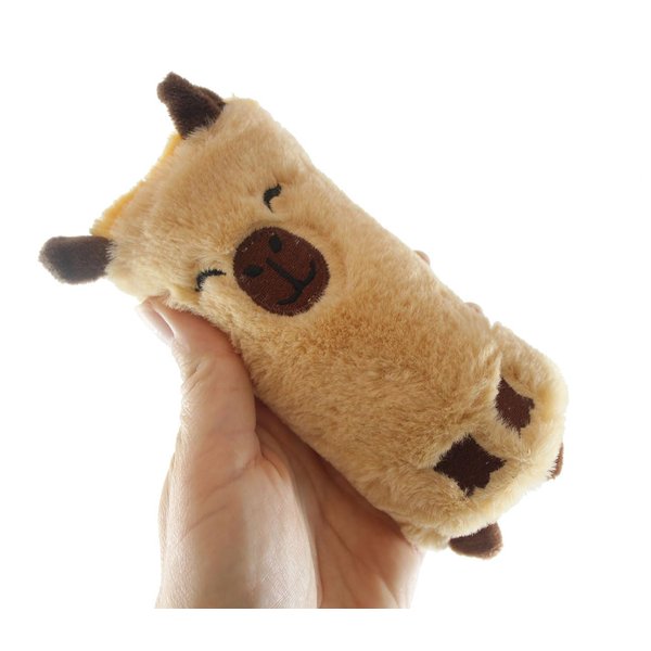 1 Jumbo Reversible Plush Capybara Animal Water Filled Tube Snake Stress Toy - Squishy Slippery Wiggler Sensory Fidget Ball