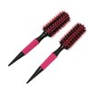 2Pcs Round Styling Hair Brush,Portable Hairbrush for Men and Women, Even Heat Distribution for Curling Blow Dry Styling, Versatile Use