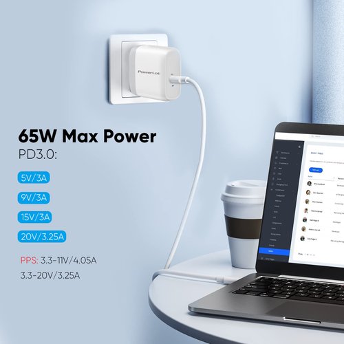 USB C Charger 65W, PowerLot PPS & PD Wall Charger, 25W S21 Ultra Charger, 45W Super Fast Charger for Galaxy S22 Ultra, S23 Ultra, S21, Z Fold 4, Z Flip 4, A53, Tab S8 S7, Swith, Steam Deck, MacBook