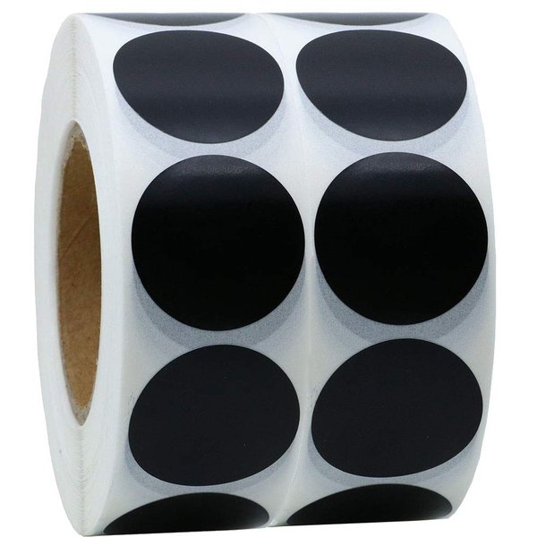 SMARSTICKER 1 Inch Round Blank Black Shooting Target Pasters Marksmanship 1,000 Permanent Color Coding Circle Dot Labels Adhesive Target Dots