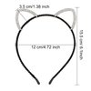 WHAVEL 3 Pcs Cat Ears Headband, Rhinestone Cat Headband Crystal Animal Ears Headband Costume Cosplay Cat Costume Party Supplies Halloween Hair Accessories for Women (C)