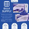 ProCure [200 Count Disposable Nitrile Gloves Medium - Powder Free, Rubber Latex Free, Medical Exam Grade, Non Sterile, Ambidextrous - Soft with Textured Tips - Cool Blue