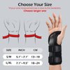 FREETOO Wrist Brace for Carpal Tunnel Relief Night Support , Maximum Support Hand Brace with 3 Stays for Women Men , Adjustable Wrist Support Splint for Right Left Hands for Tendonitis, Arthritis ,
