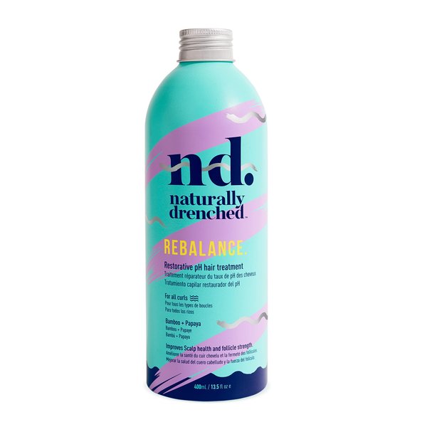 Naturally Drenched Rebalance Pre-Conditioner Hair Treatment for Dry, Damaged or Color Treated Hair | Vegan, Phalate & Paraben-Free | 13.5 Ounces