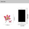 40 Sheets Flowers Temporary Tattoos Small Stickers 3D Rose Peony Lavender Leaf Butterfly Flower Collection Waterproof Fake Tattoos for Women Girl, Watercolor Floral Body Art Tattoo Stickers