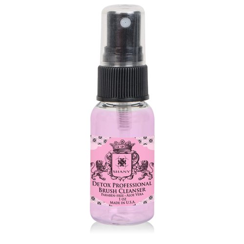 SHANY DETOX Professional Makeup Brush and Sponge Shampoo, Brush Cleanser, Removes dirt, Makeup from brushes and Sponges - Paraben Free, Vegan, Cruelty Free - Instant Dry - 1oz