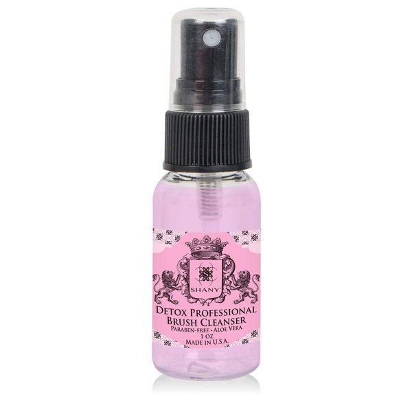 SHANY DETOX Professional Makeup Brush and Sponge Shampoo, Brush Cleanser, Removes dirt, Makeup from brushes and Sponges - Paraben Free, Vegan, Cruelty Free - Instant Dry - 1oz