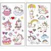 Temporary Tattoos for Girls - Unicorn Magical Bliss Whimsical Designs, Safe and Easy to Apply, Perfect for Parties Favors, Gifts, and Imaginative Play - Set of 200