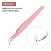 Eyelash Extension Tweezers FADLASH Volume Lash Tweezers Precision Curved Tip Lash Extension Tweezers Isolation & Volume Techniques Professional Application Tools