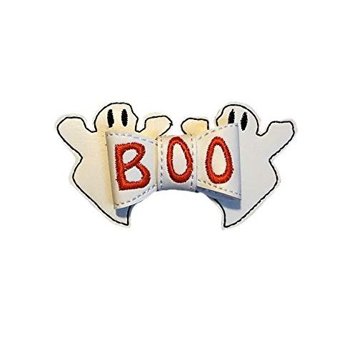 Halloween Ghost BOO Vinyl Hair Bow