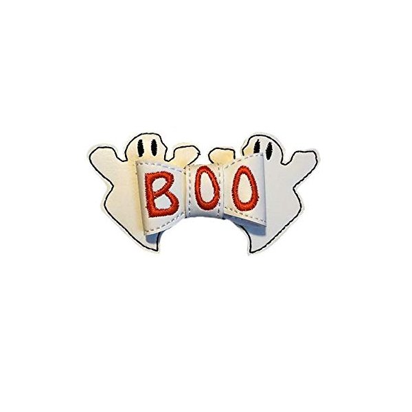 Halloween Ghost BOO Vinyl Hair Bow