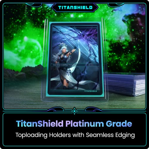 (100 ct.) TitanShield 3"x4" Platinum Quality Seamless Toploaders Top Loader Sleeves for Collectible Trading Cards Compatible with Pokemon MTG Kpop Photocards