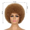 G&T Wig Afro Puff Wigs for Black Women 70s Wigs Natural Looking Fluffy and Bouncy Afro Curly Wigs for Daily Party Use (30#)