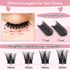 Cluster Lashes,72 Pcs Individual Lashes, Lash Clusters DIY Eyelash Extension, Super Thin Band Reusable Soft & Comfortable (Pearl-D-10mm)