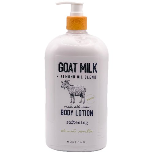Goat Milk + Almond Oil Blend Body Lotion With Almond Vanilla, 27 oz