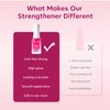 Modelones Nail Strengthener for Thin Nails and Growth, Treatment Repair Damaged Nails, Hardener Extra Strong Nail Care Quick Dry Base Coat Nail Polish, 0.5 oz, 1-Pack