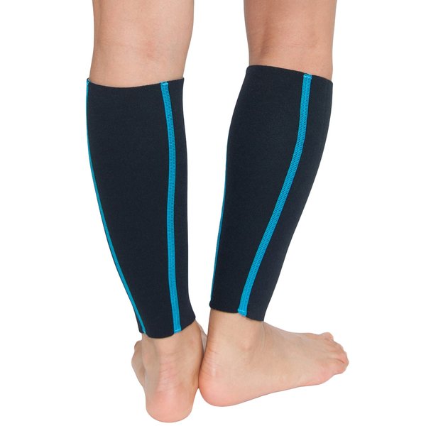 Delfin Spa Heat Maximizing Compression Calf Sleeves - Small, Turquoise