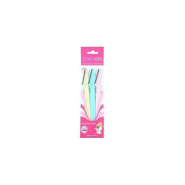 GABRIELLA Womens Eyebrows & Facial Razor (Quantity: 6 Razors)