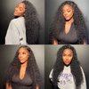 ALLRUN 4x4 Curly Wigs Human Hair Pre Plucked Glueless Kinky Curly Wig Wear N Go Closure Wigs Human Hair For Black Women 180% Density Lace Closure Wig 22 Inch