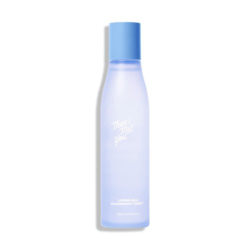 Then I Met You Living Sea Cleansing Tonic, Face Toner & Makeup Remover with Deep Sea Water, Papaya Enzymes & Licorice Root, Vegan & Clean Skincare, 6.08 oz