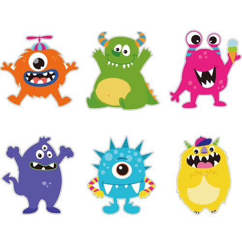 24 Pieces Party Cutouts Little Colorful Cutouts Party Decorations for Girls Boys Birthday Baby Shower, Party Favors Birthday Supplies