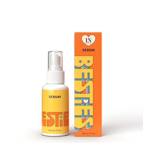 InstaNatural Besties Gentle Vitamin C Serum for Face, Brightening & Hydrating Facial Serum with Hyaluronic Acid & Sea Buckthorn Oil, Great for Teens & Adults, Citrus Scent, 1 Fl Oz