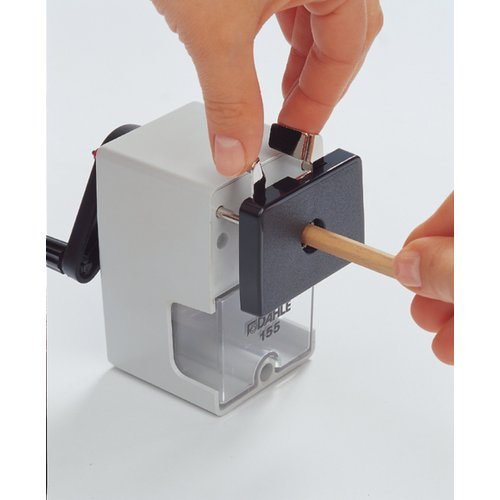 Dahle 155 Professional Pencil Sharpener w/Point Adjuster & Automatic Cutting System, Accepts Graphite & Oversized Artist Pencils