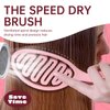 Daily Gard Detangling Brush, Dry and Wet Vented Detangler Hair Brush for Women and Men, Paddle Quick Drying Hairbrush for Wet/Dry/Curly/Thick/Long/Wavy/Damaged Hair, Pink