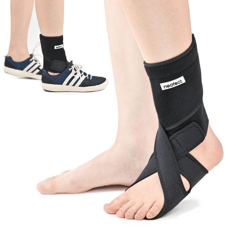 NEOFECT Drop Foot Brace Black Left AFO Foot Drop Brace for Walking, Drop Foot Brace with Shoes, S...