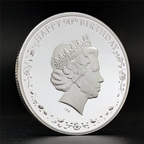 UK Queen Elizabeth II Happy 90th Birthday Anniversaire Commemorative Coins Remember Canada 2016 Coin (Silver)
