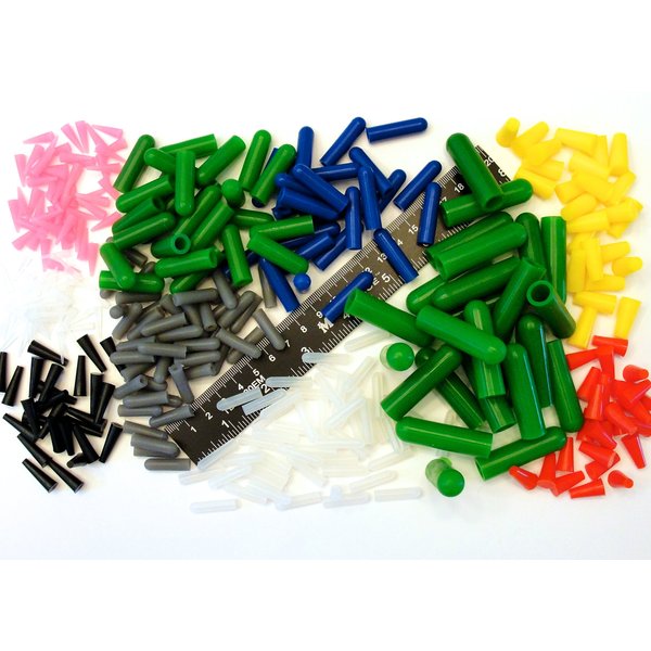 350pc Ultra Precision High Temp Silicone Rubber Plug & Cap Kit Powder Coating Custom Paint Supplies
