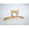 Rose gold or silver metal hair claw clip jaw clip for fine thin hair (Primary color: Rose gold)