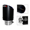 FAIZJUNBEN Roasted Blue Carbon Fiber Car Exhaust Tip 2.1 inch Inlet 3.5 Inch Outlet Exhaust Muffler Tip Carbon Fiber Exhaust Pipe for 2-2.1 Inch Exhaust Pipe