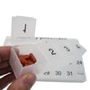 Monthly Pill Organizer | 31 compartments, 1 per Day, 4 Week Full Month 31 Day Pill Organizer | Includes Tray and 8 Removable compartments