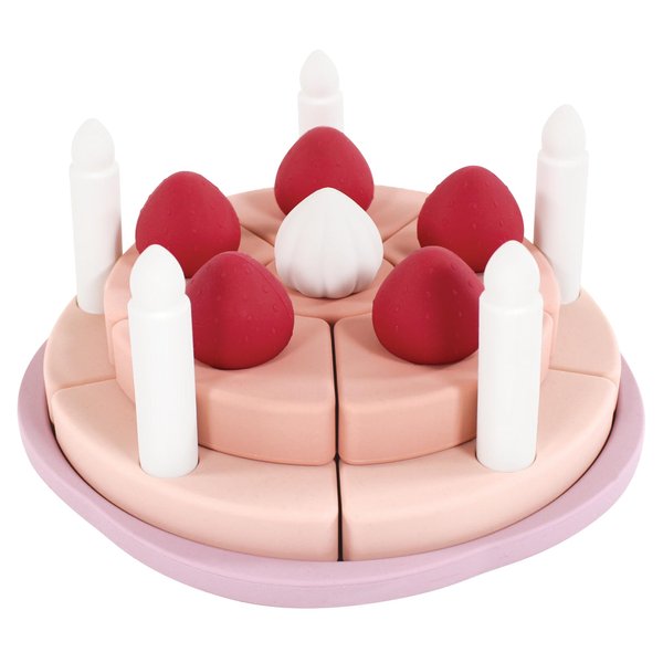 Hudson Baby Silicone Toy Cake, Strawberry, One Size