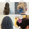 Luvearo 4pc Nonslip Matte Flower Claw Clips for Thick Hair to Thin Hair Accessories for Women Pastel Claw Clips Flower Hair Clips for Women Hibiscus Hawaiian Cute Hair Clips